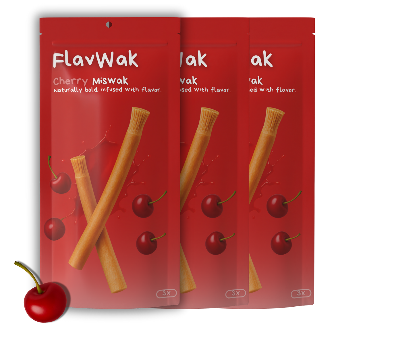 3-Pack Cherry Miswak