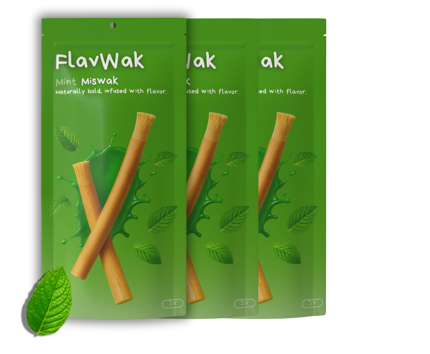 3-Pack Mint Miswak
