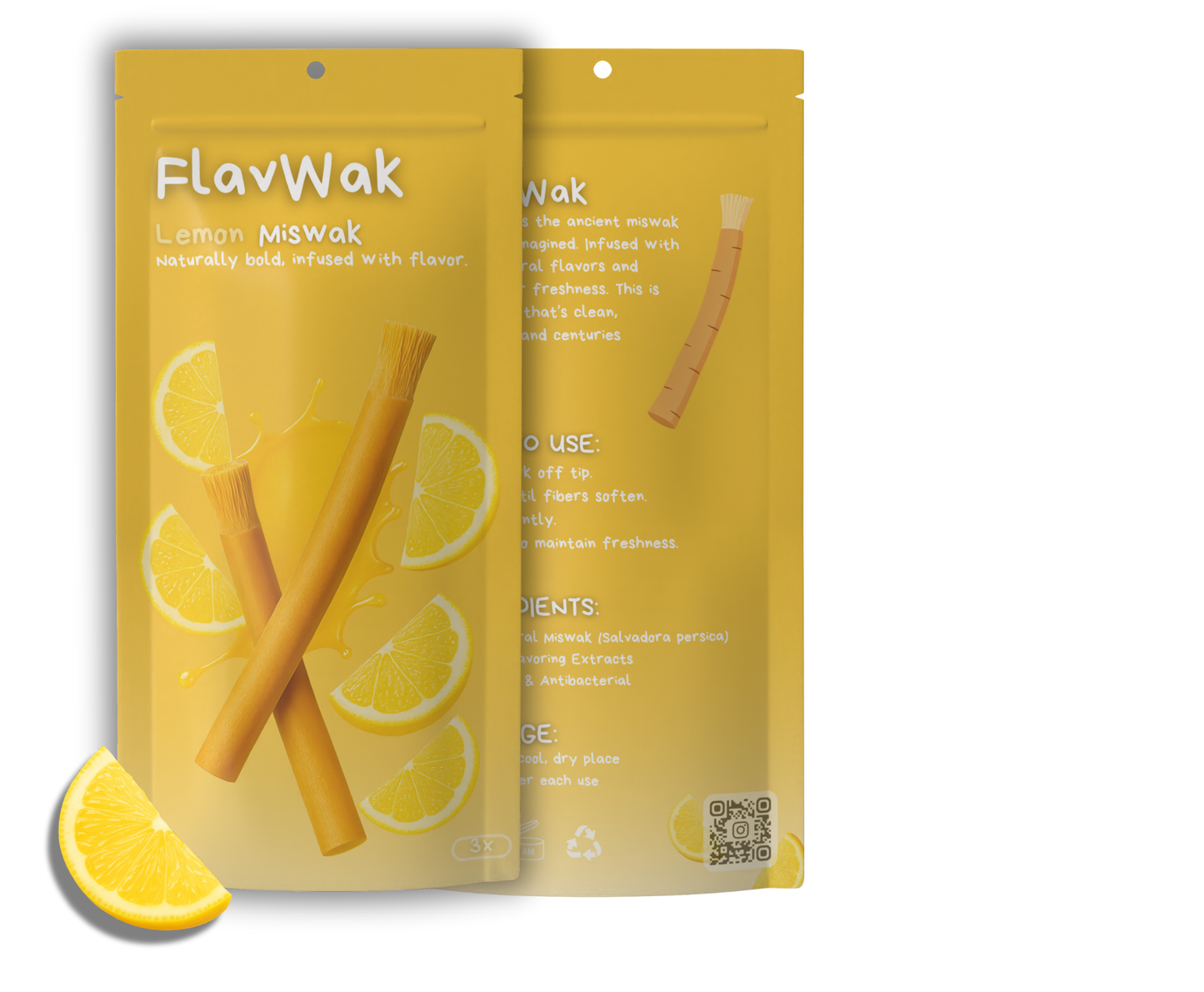 3-Pack Lemon Miswak